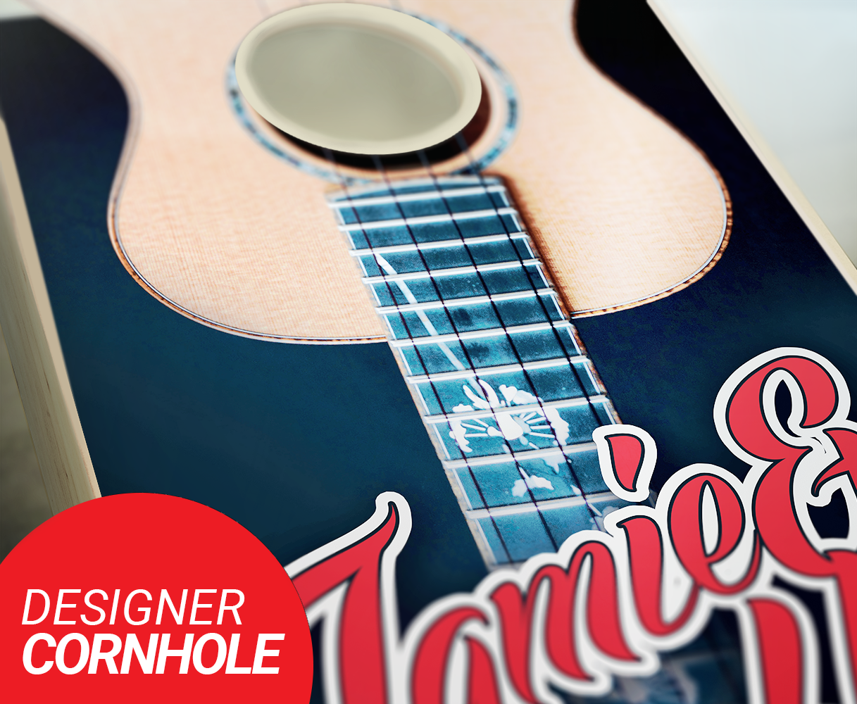Custom Guitar Cornhole set